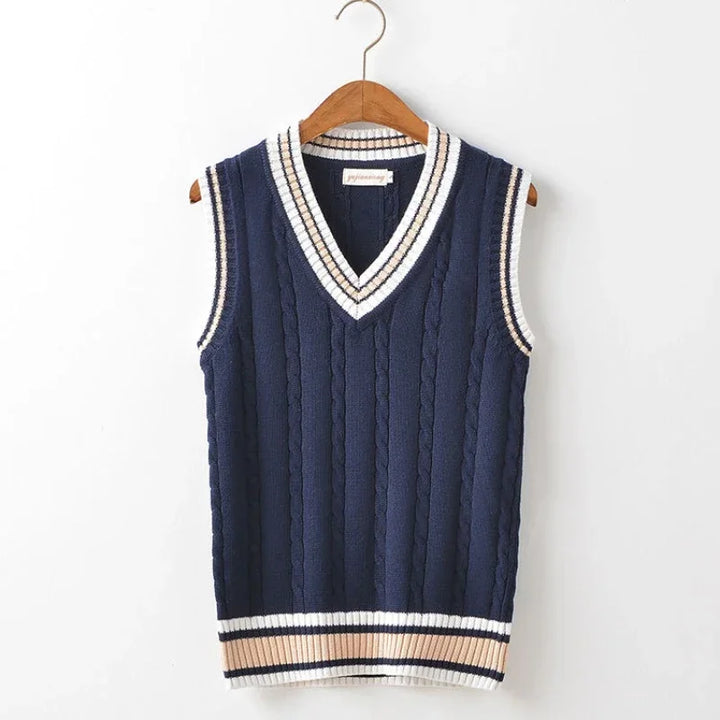 Men’s Stylish V-Neck Vest | Sleeveless