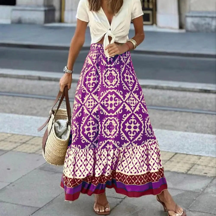 Women’s Stylish High-Waist Maxi Skirt | Summer