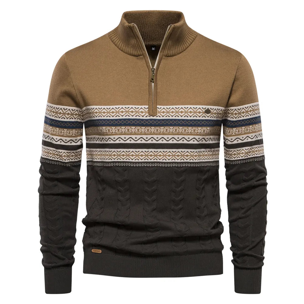 Gustav - High-quality sweatshirt with a retro pattern Cairns Closet