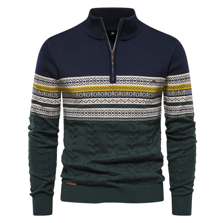 Gustav - High-quality sweatshirt with a retro pattern Cairns Closet