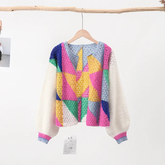 Elegant Patchwork Sweater for Women Cairns Closet