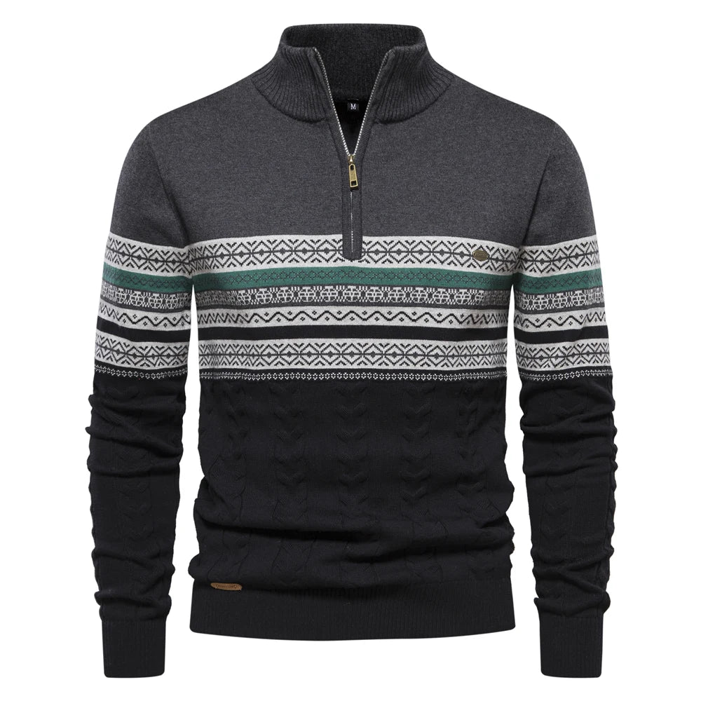 Gustav - High-quality sweatshirt with a retro pattern Cairns Closet