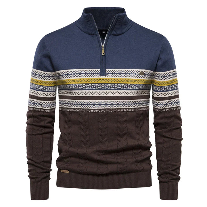 Gustav - High-quality sweatshirt with a retro pattern Cairns Closet