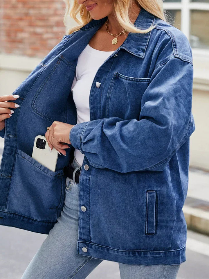 Veste en jean oversize pour femme | Coupe ample