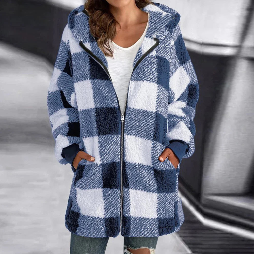 Chloe™ - Checked Cardigan