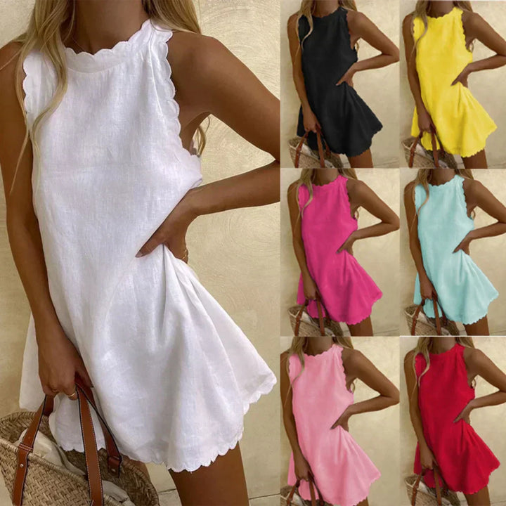 Emelina™ - Sleeveless Shirt Dress