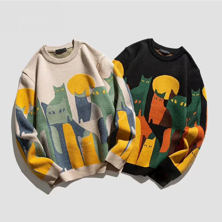 Ben™ - Vintage Desert Cats Sweater