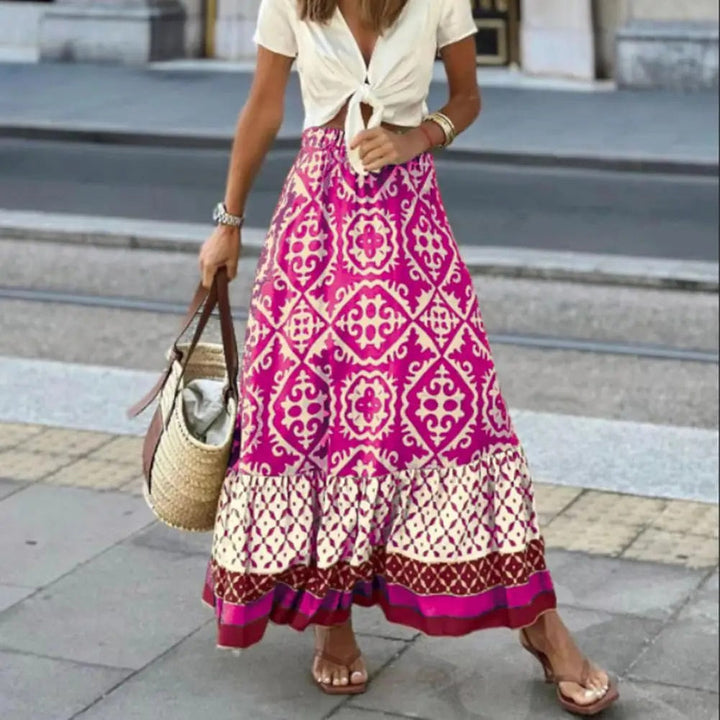 Women’s Stylish High-Waist Maxi Skirt | Summer