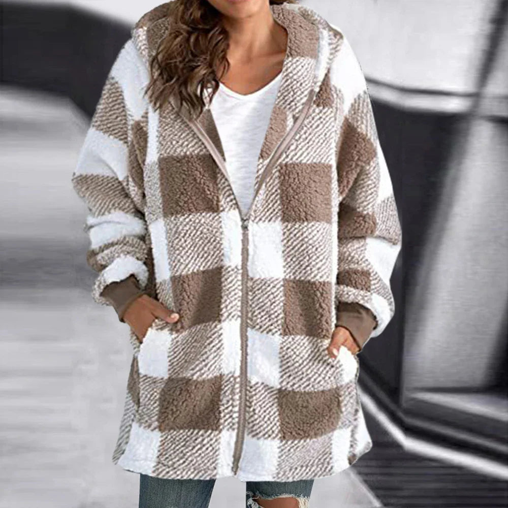 Chloe™ - Checked Cardigan