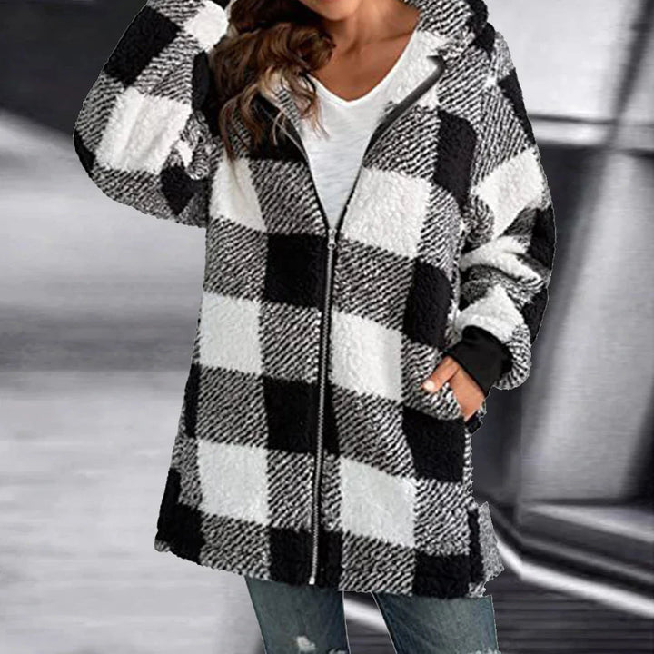 Chloe™ - Checked Cardigan