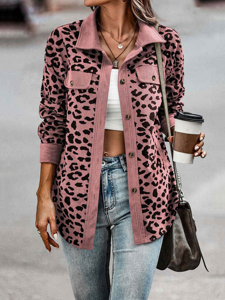 Chaqueta con estampado de leopardo CC103