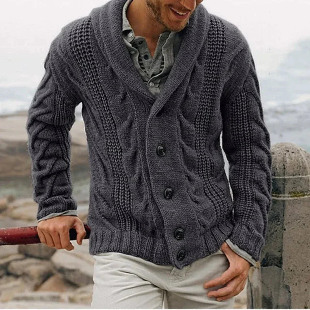 Men’s Cozy Button-Down Cardigan | Winter