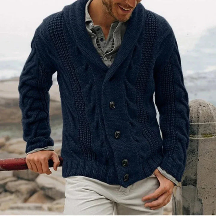 Men’s Cozy Button-Down Cardigan | Winter