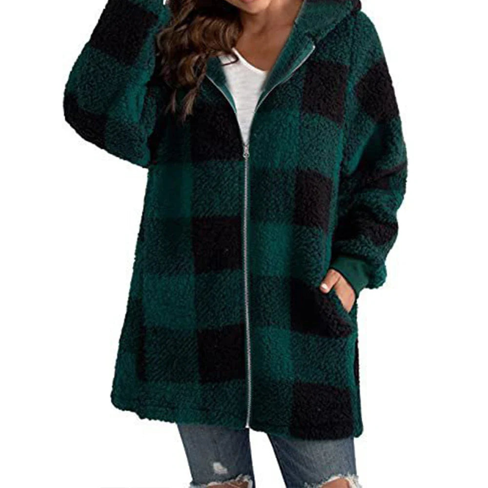 Chloe™ - Checked Cardigan