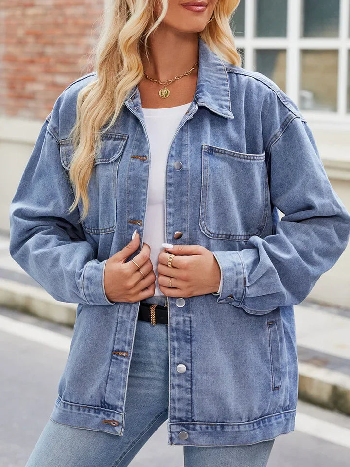 Veste en jean oversize pour femme | Coupe ample