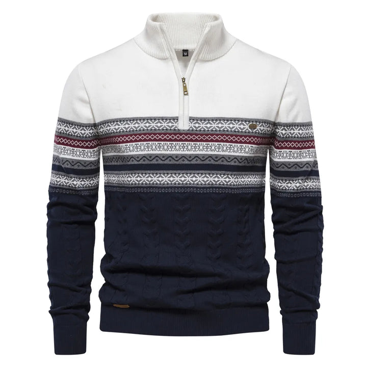 Gustav - High-quality sweatshirt with a retro pattern Cairns Closet