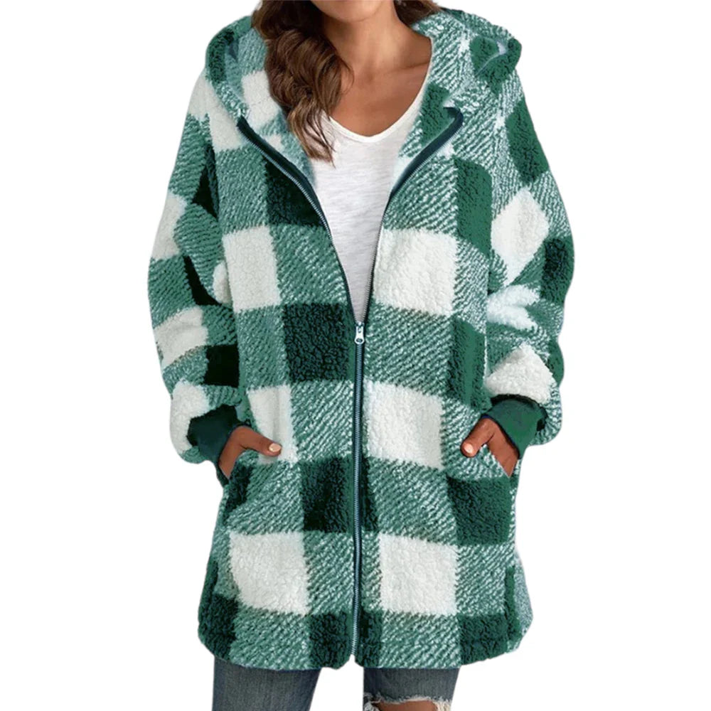 Chloe™ - Checked Cardigan