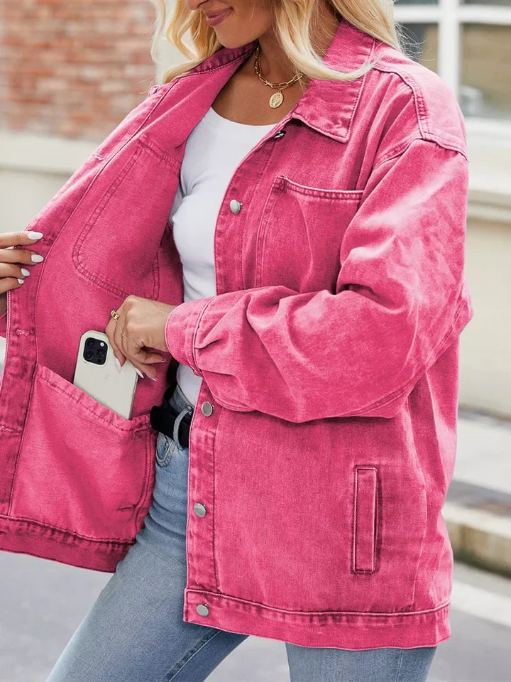 Veste en jean oversize pour femme | Coupe ample