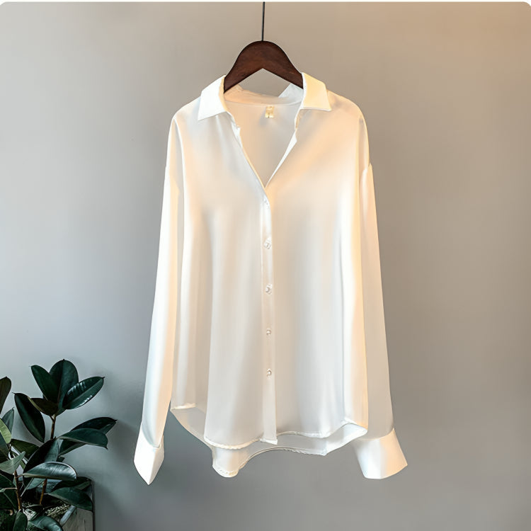 Tori - Silk Satin Blouse