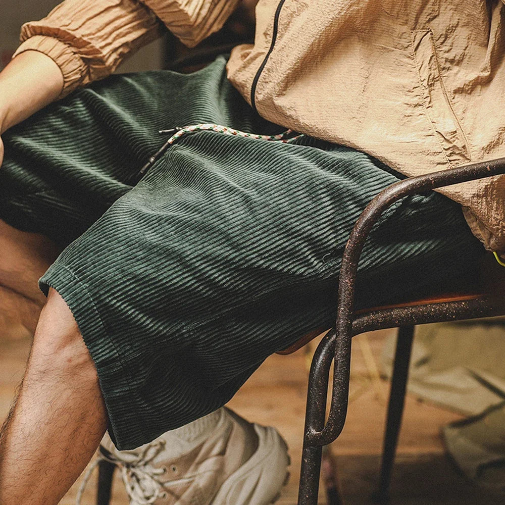 Men's Retro Corduroy Shorts Cairns Closet