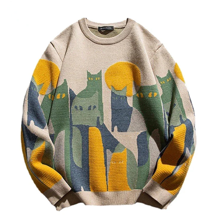 Ben™ - Vintage Desert Cats Sweater