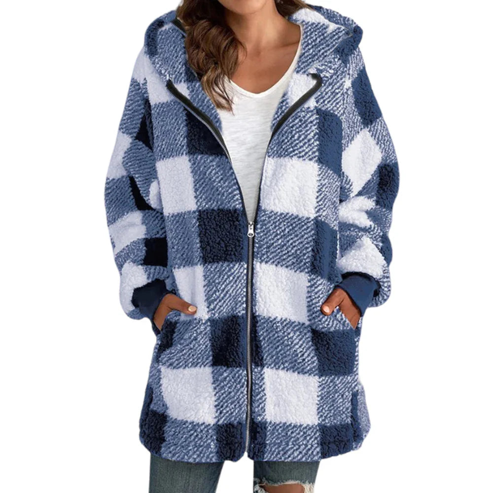 Chloe™ - Checked Cardigan