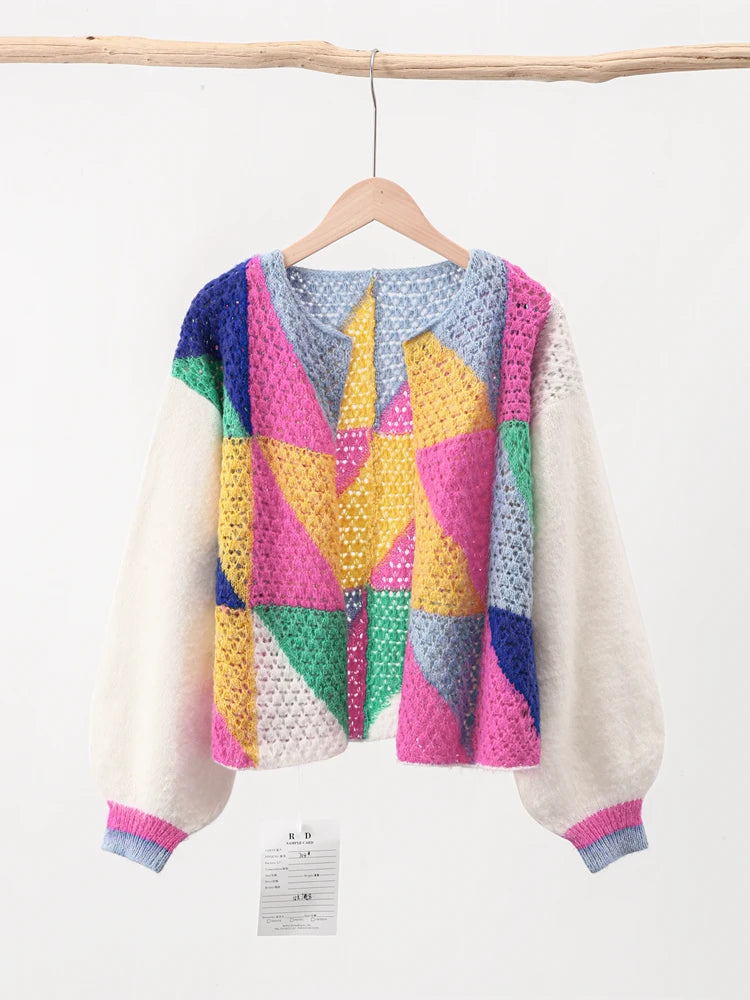 Elegant Patchwork Sweater for Women Cairns Closet