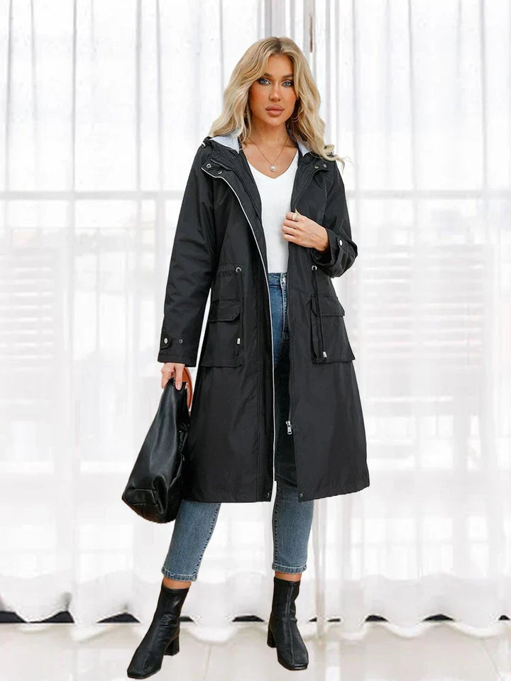 Manteau de pluie coupe-vent pour femme | Élégant