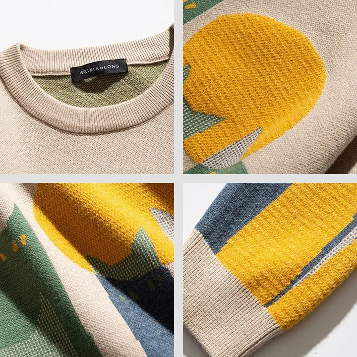 Ben™ - Vintage Desert Cats Sweater