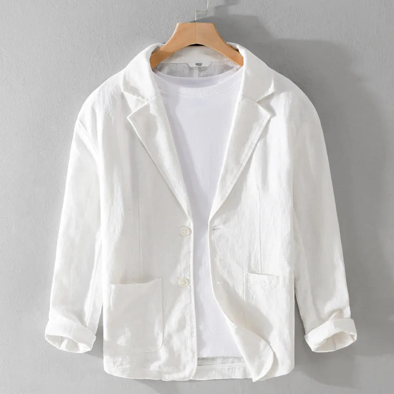 Leandro Linen Men's Jacket Cairns Closet