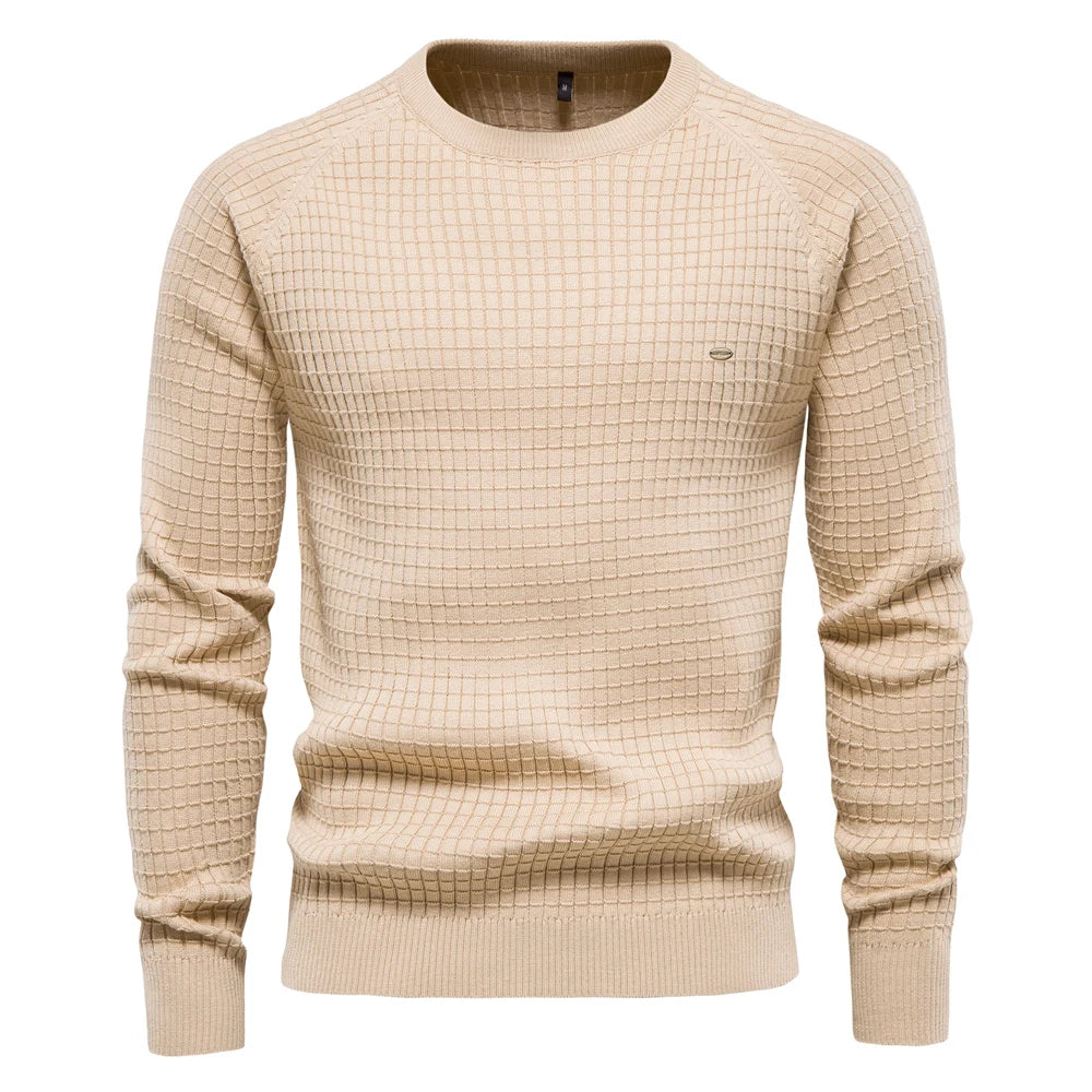 AIOPESON 100% Cotton Men Sweater Cairns Closet