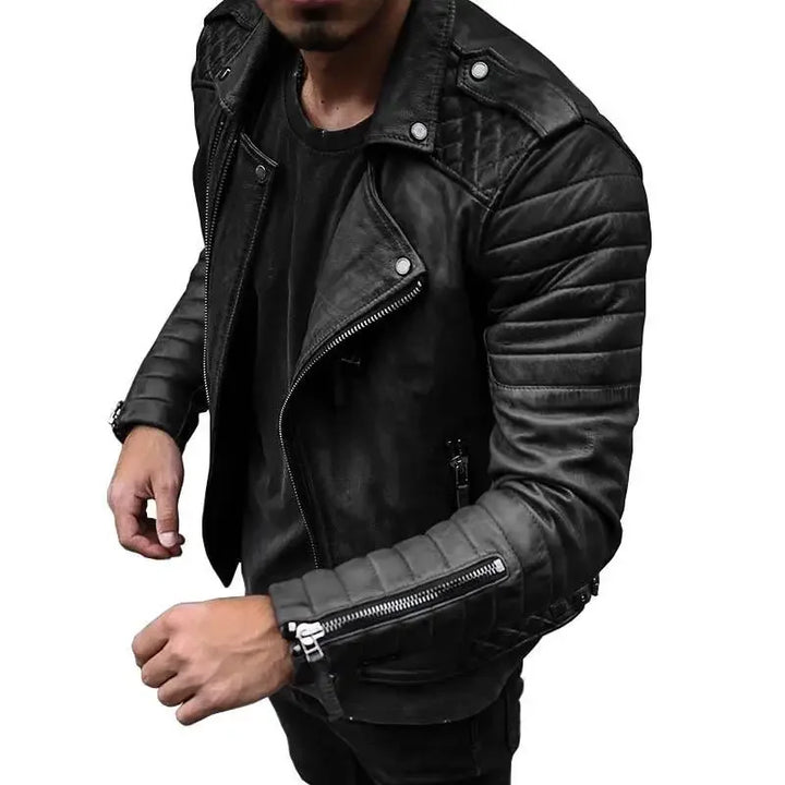 Men's Brown Leather Jacket - Timeless Style Cairns Closet