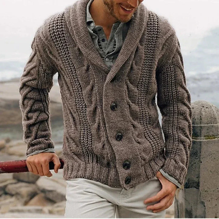 Men’s Cozy Button-Down Cardigan | Winter