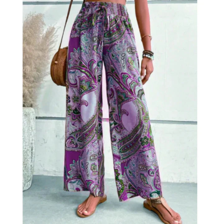 Women’s Bohemian Wide Leg Pants | Flowing