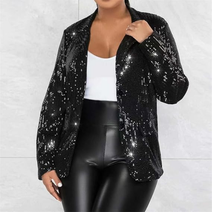 Blazer brillant pour femme, pour soirée, pailleté