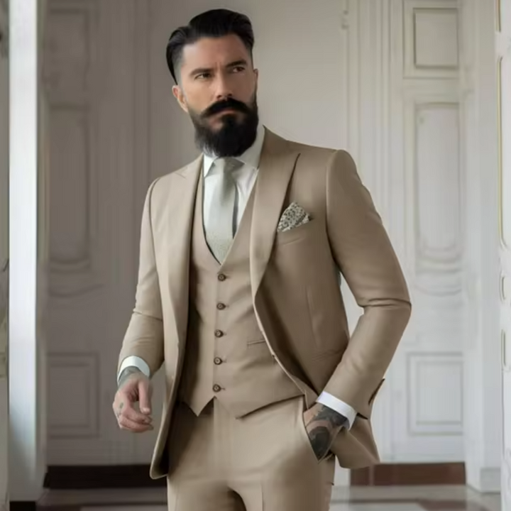 Men's Classic Single-Breasted Suit, Timeless Design