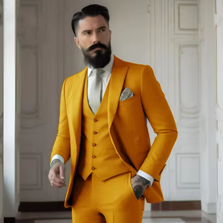 Men's Classic Single-Breasted Suit, Timeless Design