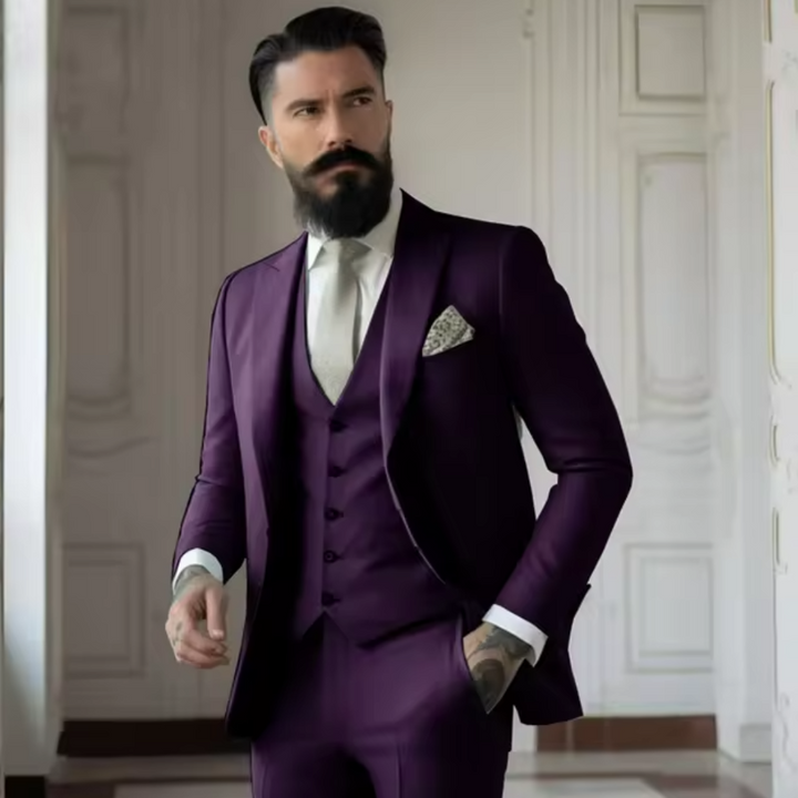 Men's Classic Single-Breasted Suit, Timeless Design