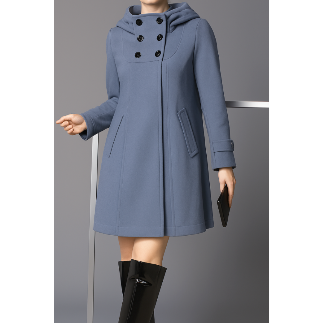 Manteau à capuche élégant pour femme | Prêt pour l'hiver