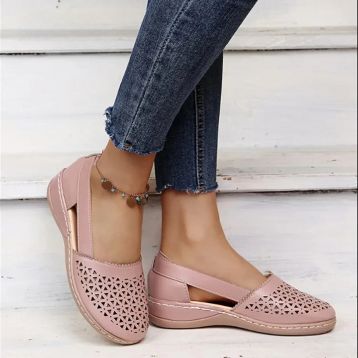 Women’s Stylish Cutout Shoes, Slip-On Design