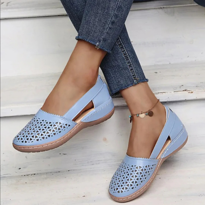 Women’s Stylish Cutout Shoes, Slip-On Design