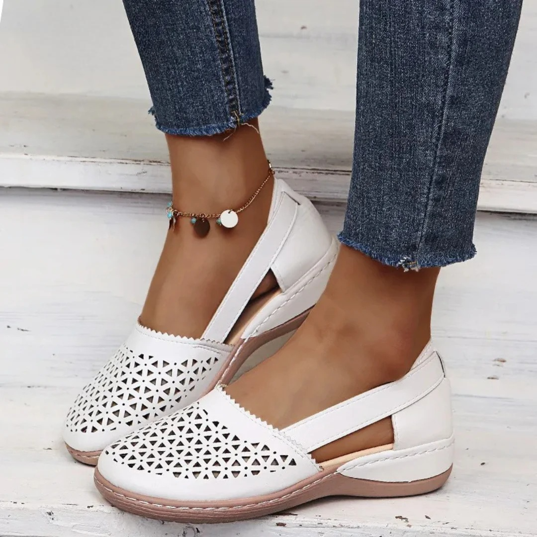 Women’s Stylish Cutout Shoes, Slip-On Design