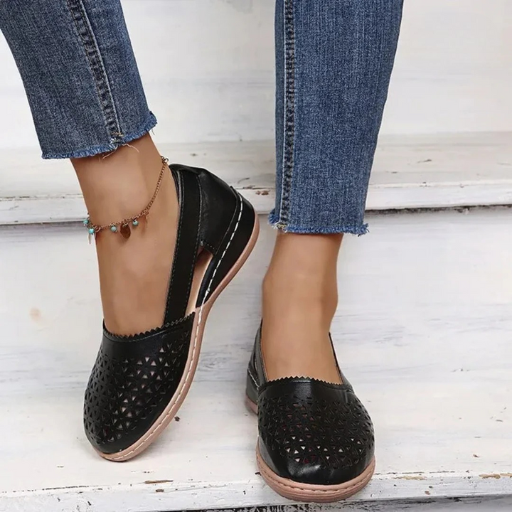 Women’s Stylish Cutout Shoes, Slip-On Design