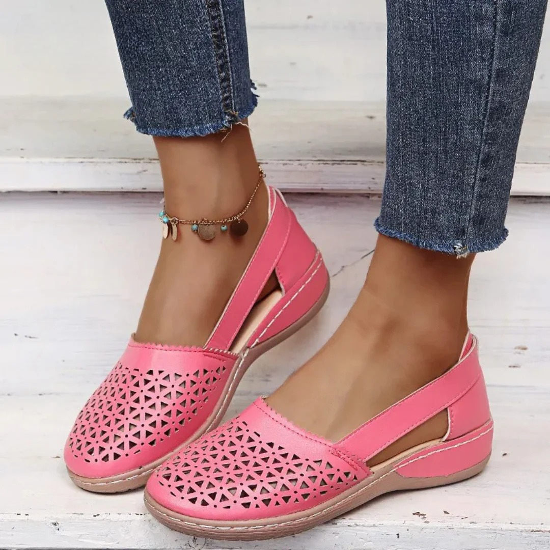 Women’s Stylish Cutout Shoes, Slip-On Design