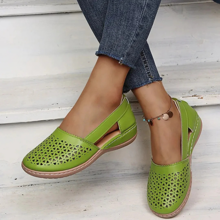 Women’s Stylish Cutout Shoes, Slip-On Design