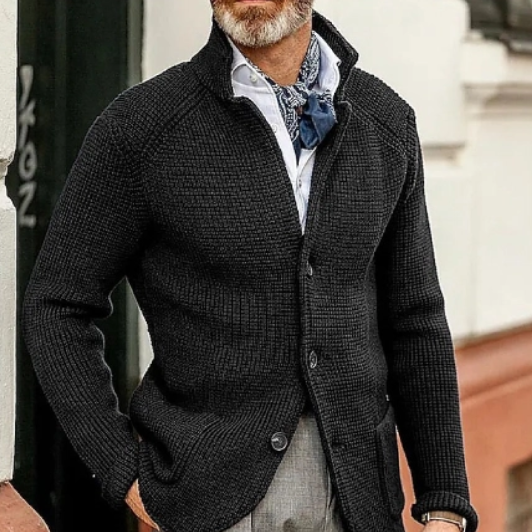 Men’s Cozy Knit Cardigan, Button Down