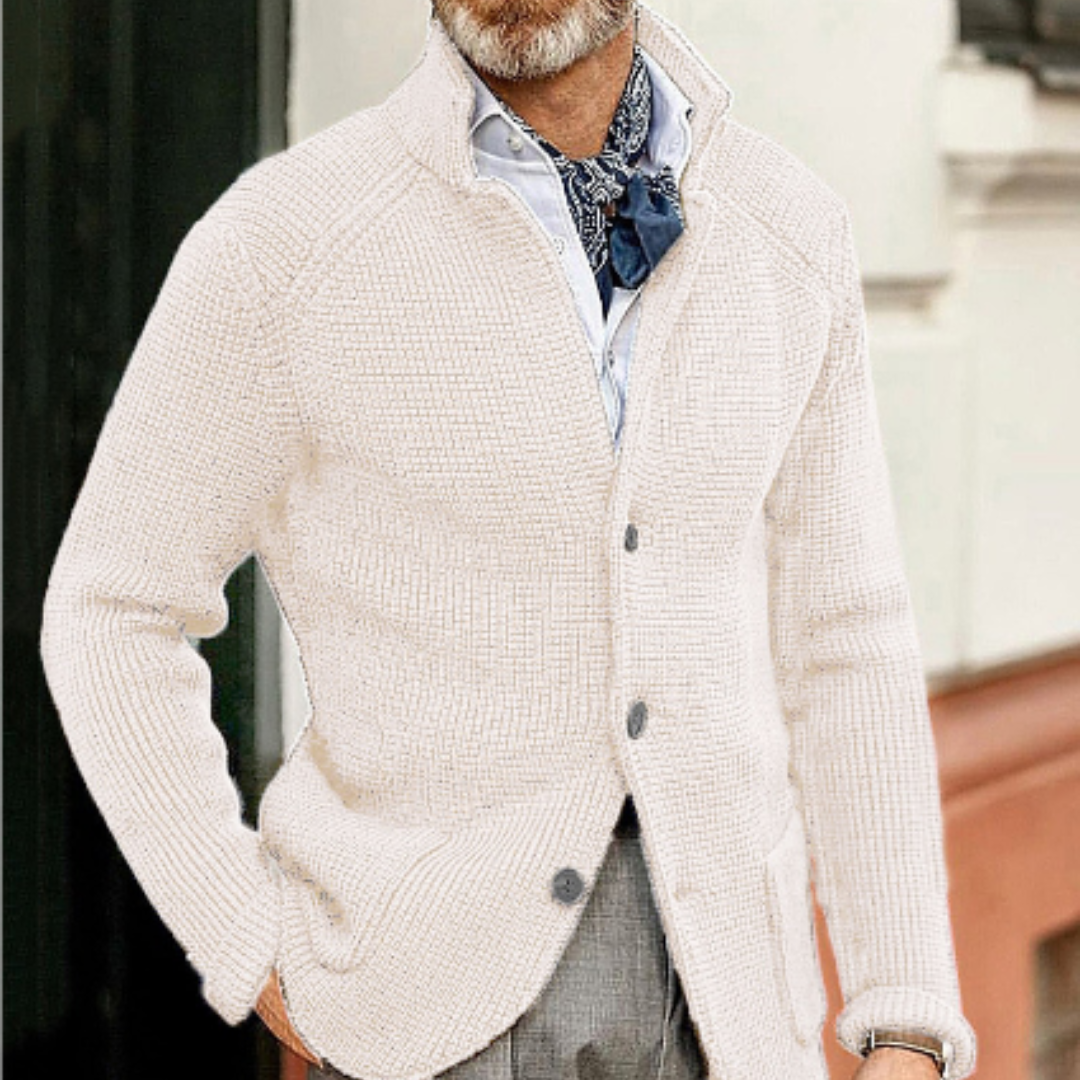 Men’s Cozy Knit Cardigan, Button Down