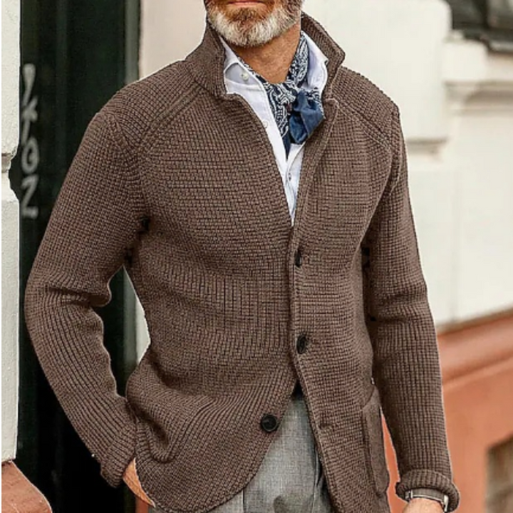 Men’s Cozy Knit Cardigan, Button Down