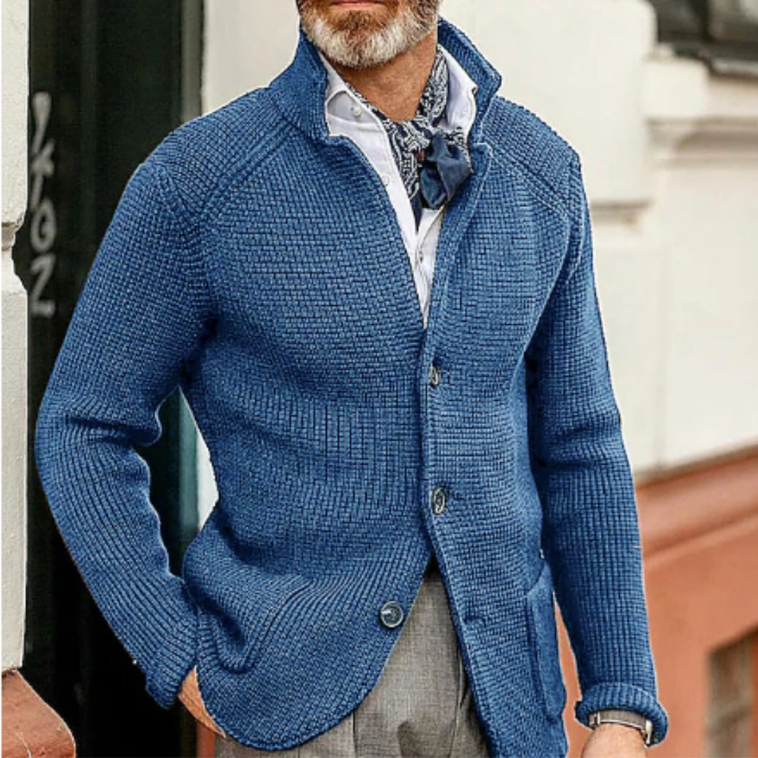 Men’s Cozy Knit Cardigan, Button Down