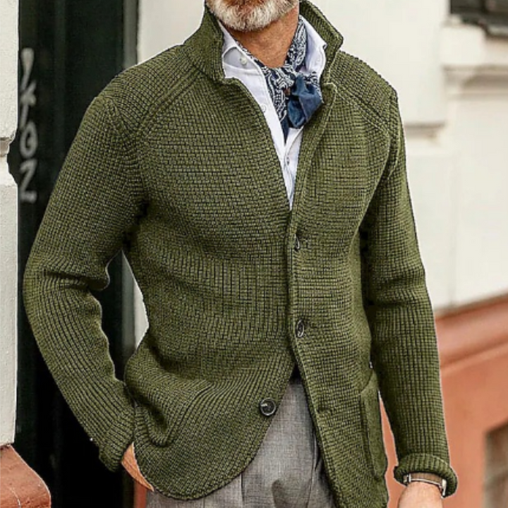Men’s Cozy Knit Cardigan, Button Down